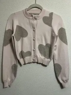 Darich ハート柄カーディガン ピンク