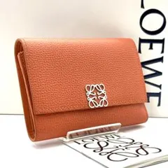 LOEWE（ロエベ）/３つ折り財布/アナグラム バーティカル ウォレットスモール LOEWE（ロエベ） 三つ折り財布 リピート バーティカルウォレット