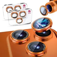 iPhone 17 Pro/17 Pro Max用カメラ保護フィルム 2枚セット