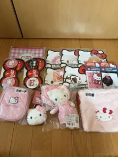 【定価：1万円以上】 ハローキティ展 50周年限定 フリルマスコット等 全14点