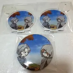 刀剣乱舞-花丸〜雪月華TSUTAYA缶バッジ＆希少アクリルぷちスタンド合計3点