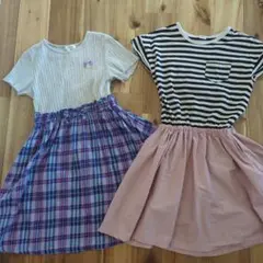 半袖ワンピース2枚セット★150サイズ