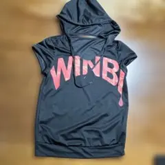 ジーフィット g-fit WINBI フード付き Tシャツ 黒