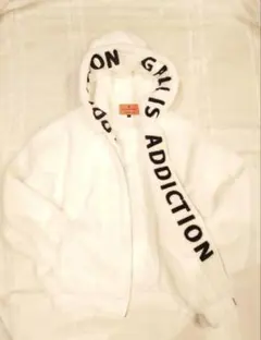 GALLIS ADDICTION ホワイトパーカー Lサイズのサムネイル