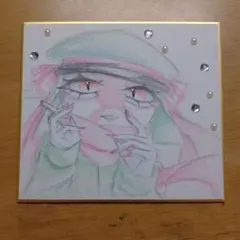 手描きイラスト カントリーヒューマンズ 日帝 色紙