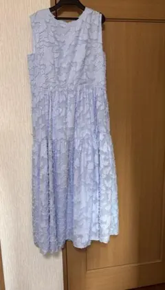 CHICABAの花柄レースノースリーブワンピース