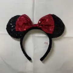 ミニーマウススパンコールカチューシャ