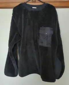 GUブラック ポケット付き トレーナー