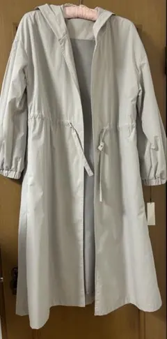 アンディコール　ベージュ フード付き ロングコート