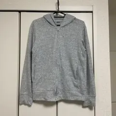 ユニクロ　エアリズム　UVカットパーカー　UNIQLO グレー　S