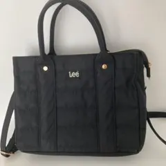Lee リー ブロックキルティング 2WAY トートバッグ ブラックのサムネイル