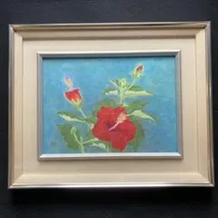 絵画 油彩肉筆画 真作 木村文俊『花げし』1985年作 F4 - メルカリ
