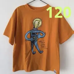 BREEZE Tシャツ オレンジ 120cm イラストプリント