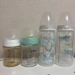 Pigeon & NUK 哺乳瓶4本セット