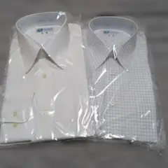 メンズ 長袖 ドレスシャツ 2枚セット Mサイズのサムネイル