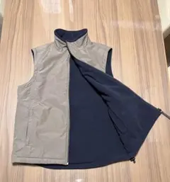 オールド　ユニクロ　リバーシブル　ベスト　フリース　紺タグ　Mサイズ　ナイロン