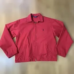 専用！現行タグ ポロラルフローレン 刺繍ロゴ ハリントン スウィングトップ ポロ ラルフローレン スウィングトップ XS 短丈 ネイビー 刺繍ロゴ