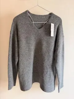新品　COCA Lサイズ　ニット　チャコール
