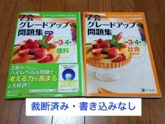 【裁断済・書き込みなし】Z会グレードアップ問題集 小学3・4年 理科・社会 2冊
