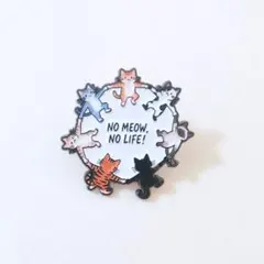 猫 ピンバッジ・癒し 可愛い ペット アニマル ピンズ f1-3841