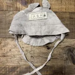 ASH generation ベビー ボンネット 49 耳付き
