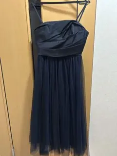 see hy chloe ベアトップ ワンピース 38 Mサイズ相当 ネイビー - メルカリ