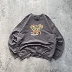 ギルダン USA古着 りんごちゃん プリント スウェット トレーナー Lサイズ