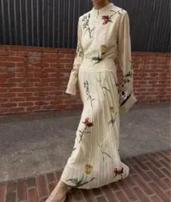 AMERI SOFIA PLEATS DRESS ワンピース 花柄 プリーツ - メルカリ