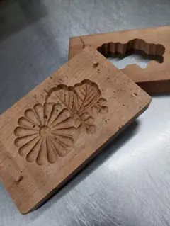 木製 和菓子型 蓮の花デザイン 3セット - メルカリ