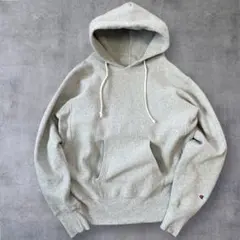 USA製 Championリバースウィーブ 単色赤タグ 復刻胸目無し無地パーカー