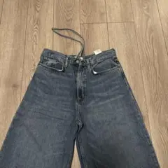 COS ワイドレッグデニム ハイウエスト ダークブルー