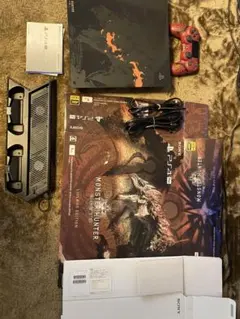 PS4 Pro モンスターハンターワールド リオレウスエディション箱スタンド付き