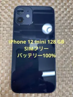 iPhone 12 mini 128 GB ブラックSIMフリー【7619】