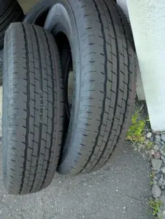 新車外し155/80R14 LT タイヤ 2本セット送料込のサムネイル