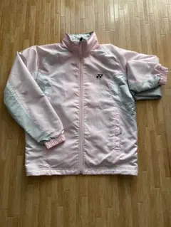 YONEX ウォームアップジャケット ピンク/グレー