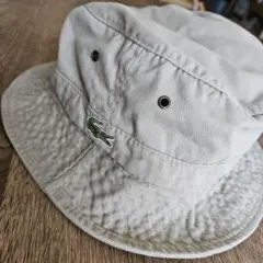 LACOSTE バケットハット ベージュ M-Lのサムネイル