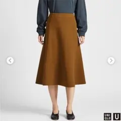 ★UNIQLO　未使用　★ユニクロ ジャージー フレア スカート S ミディ丈