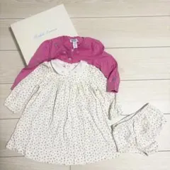 【セット販売】ラルフローレン花柄ワンピース刺繍カーディガン