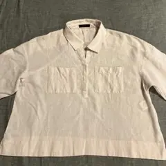 【期間限定お値下げ】コムサイズム　シャツ、ブラウス　淡い桜色　ゆったり