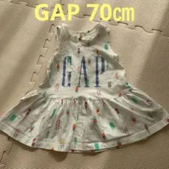 GAP ワンピース　70㎝　ベビー服　ノースリーブ　ベビーGAP 夏　女の子