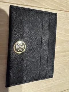 Tory Burch ブラック レザー カードケース