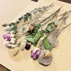 ドライフラワー各種　花材　長め　スワッグ　ブーケ