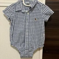 GAP チェック柄ロンパース 18-24ヶ月
