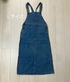 GU デニムサロペットスカート　L