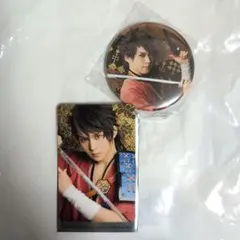 刀剣乱舞　ランダムふぉとカード　缶バッジ　陸奥守吉行