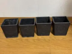 KAKUSENEN 鶴仙園 角鉢 植木鉢 4個セット セット販売 鉢 プラ鉢 - メルカリ