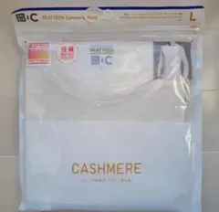 ユニクロ　極暖　ヒートテックカシミヤブレンドクルーネックT/9分袖