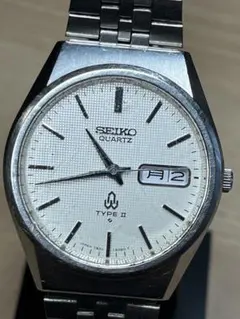 SEIKO TYPE II クォーツ　DAY DATE 訳あり稼働品　ジャンク！