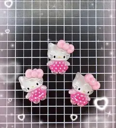 ネイル　デコ　パーツ　ハローキティ　キティちゃん　キャラクター　全身　ぷっくりのサムネイル