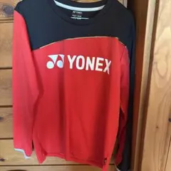YONEX 長袖ウォームアップウェア JP L レッド/ブラック